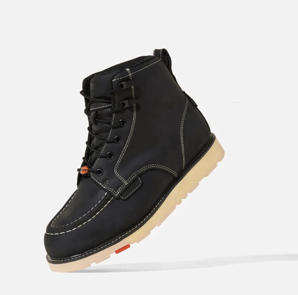 BRUNT | THE MARIN (SOFT TOE)-BLACK WORK BOOTS